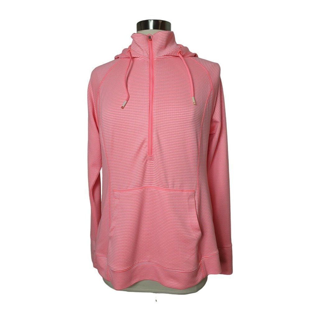 Women's Half Zip Hooded Pullover Long Sleeve Jacket Top XL NWOT